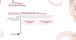 Desktop Screenshot of abbasiderm.com